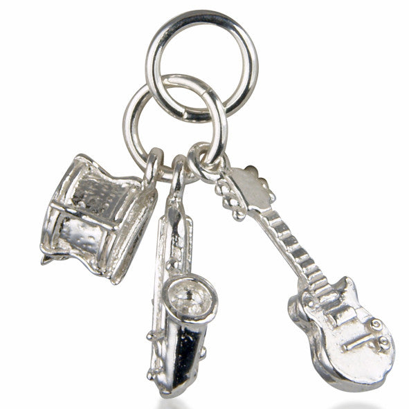 'Music', silver charm set