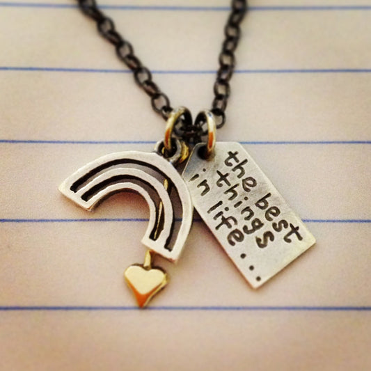 'The best things in life... are free' necklace