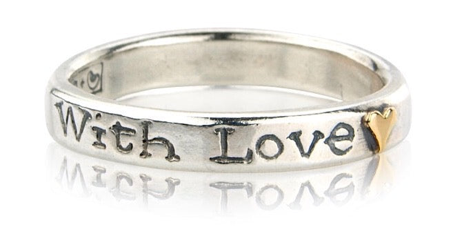 'With Love and Kisses Forever', ring stack