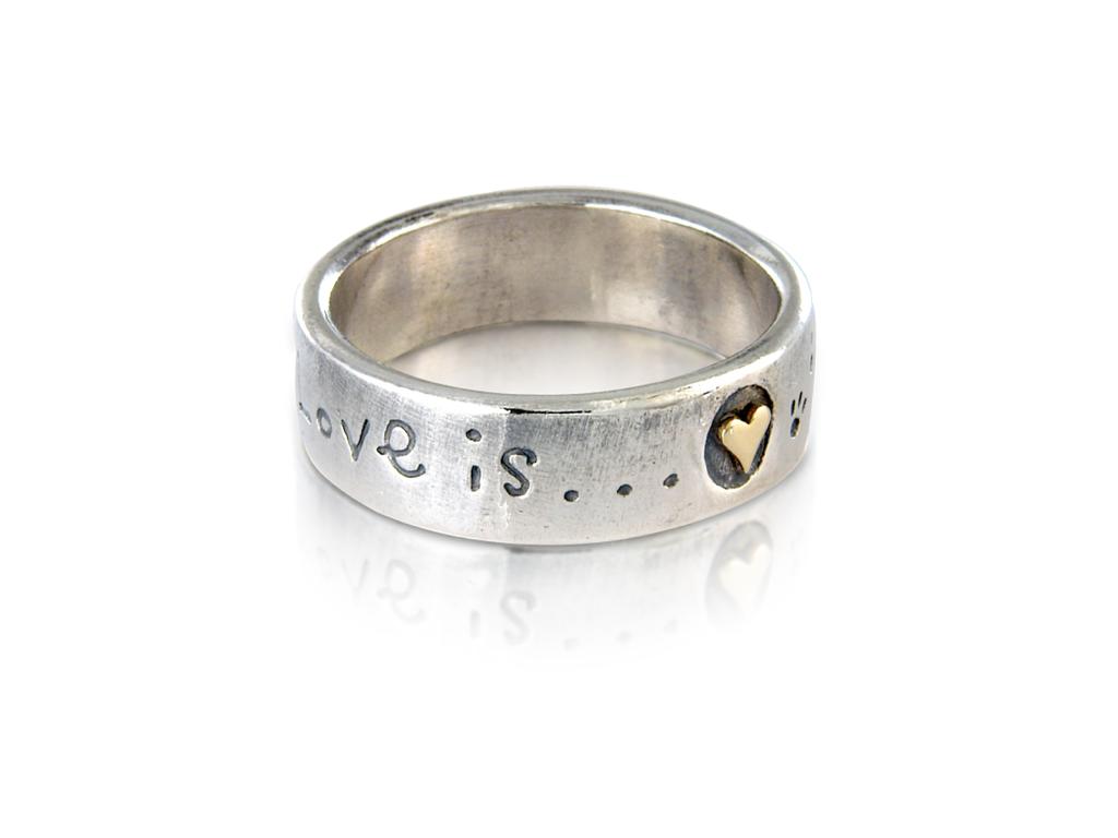 'Love is... Dog', ring