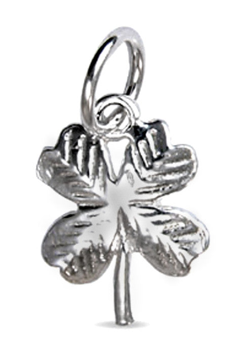 'Four Leaf Clover, silver charm