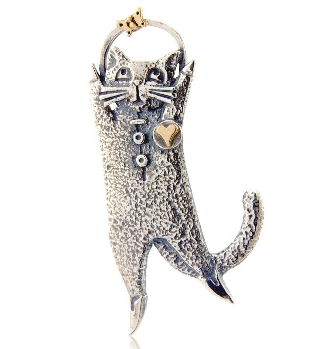 Leap of Faith Cat, Brooch