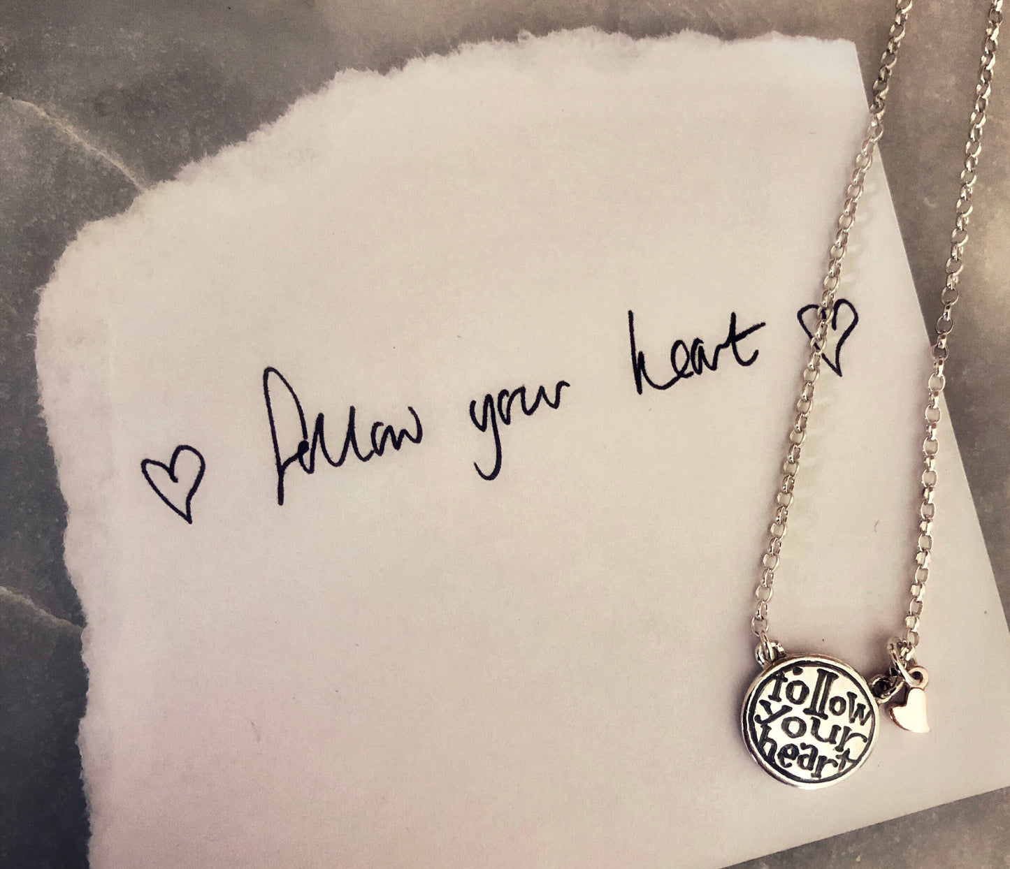 'Follow Your Heart', necklace