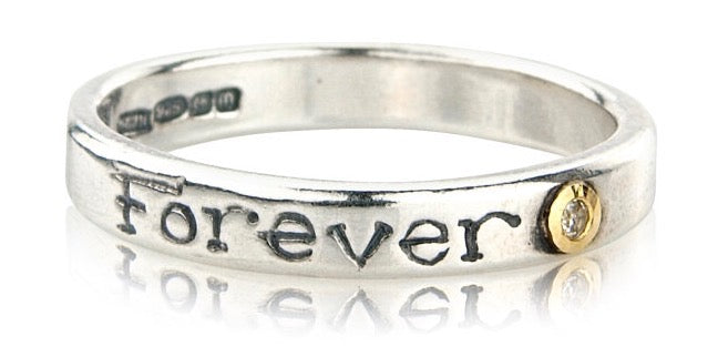 'With Love and Kisses Forever', ring stack