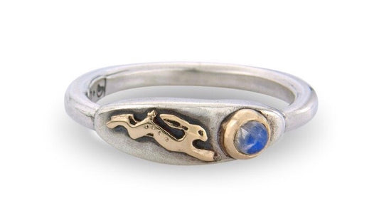 ‘Magical Hare and Moonstone', ring