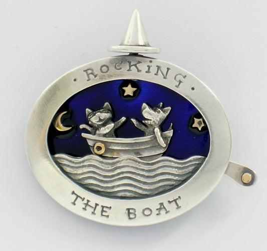 'Rocking the Boat', brooch